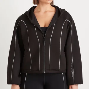 Best Sale Aje ATHLETICA Bonded Scuba Jacket 725 Black/White