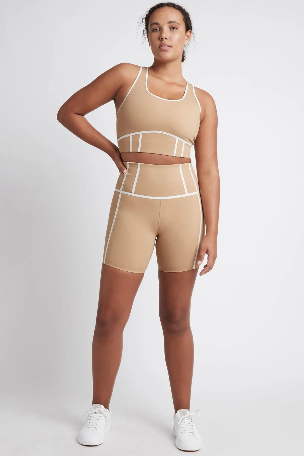 bonded_seam_training_sports_bra__10.webp Best Aje ATHLETICA Bonded Seam Training Sports Bra 310 Beige/Light Ivory