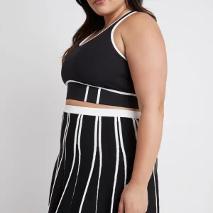 Best Sale Aje ATHLETICA Bonded Seam Training Sports Bra 310 Black/White