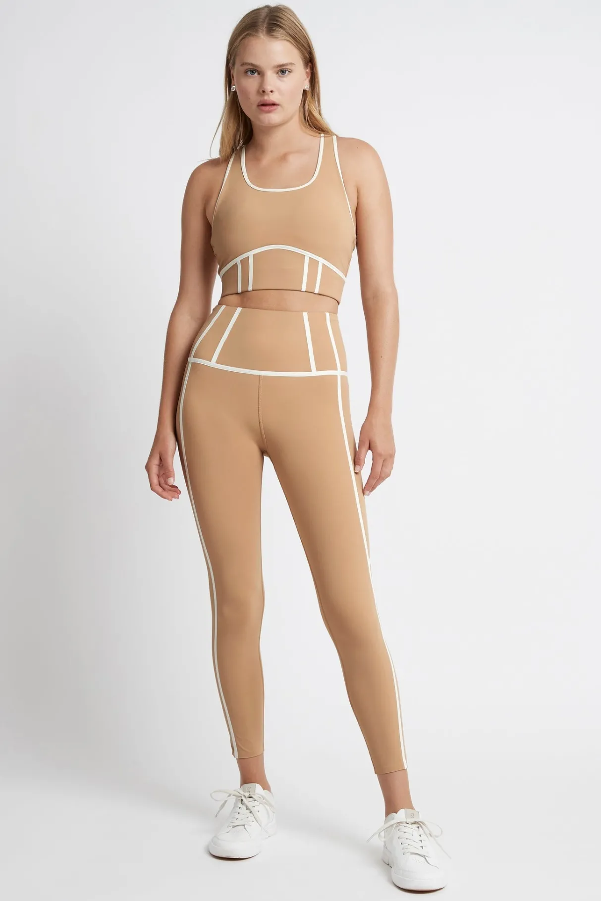 bonded_seam_training_sports_bra__5.webp Best Aje ATHLETICA Bonded Seam Training Sports Bra 310 Beige/Light Ivory