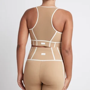 Best Aje ATHLETICA Bonded Seam Training Sports Bra 310 Beige/Light Ivory