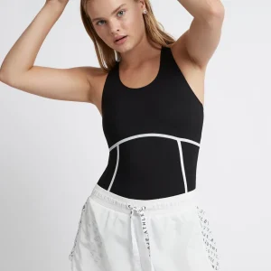 Shop Aje ATHLETICA Bonded Seam Training Tank 115 Black/White