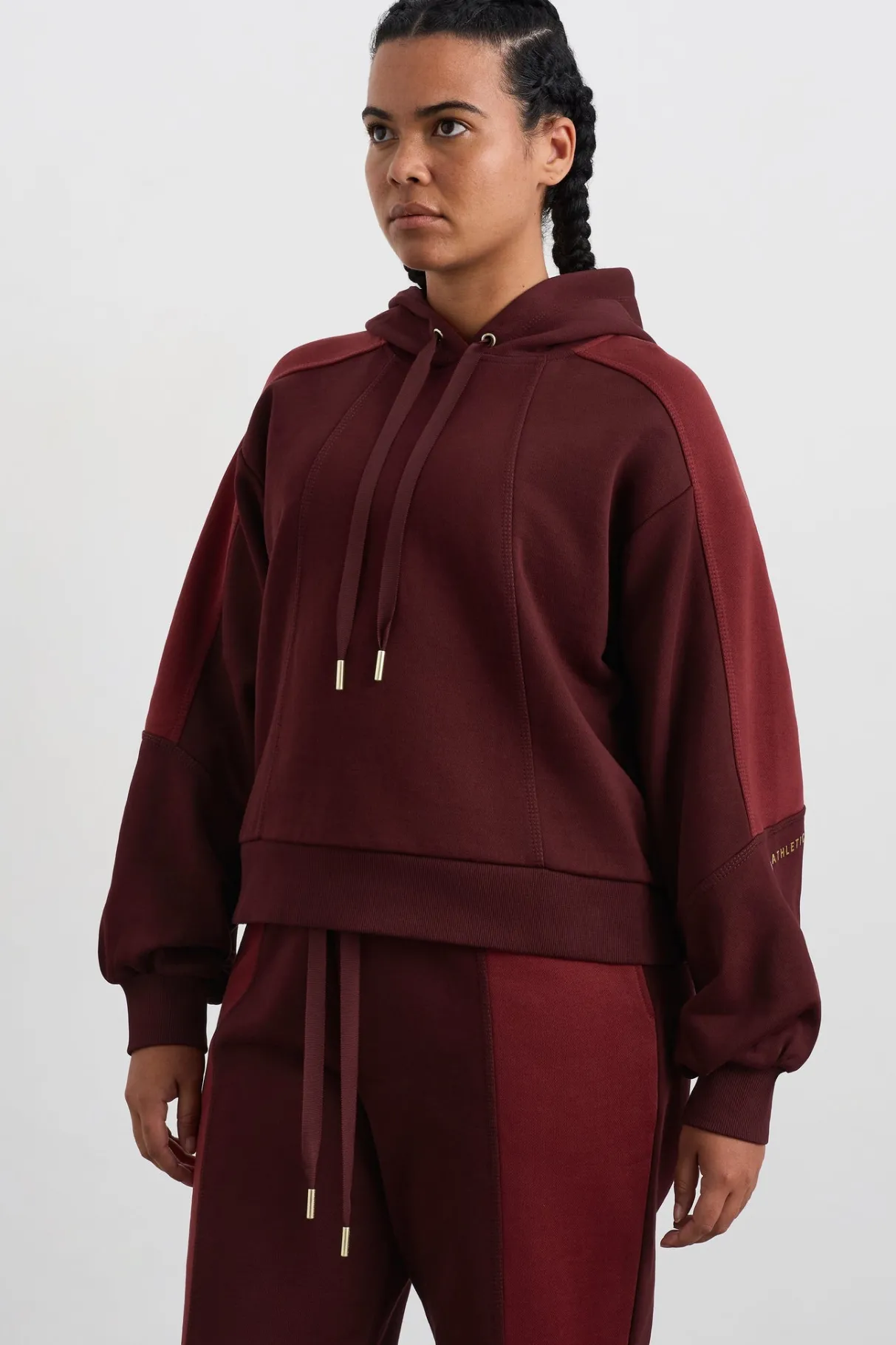 boxy_cropped_hoodie__5.webp Fashion Aje ATHLETICA Boxy Cropped Hoodie 405 Burgundy Red Currant