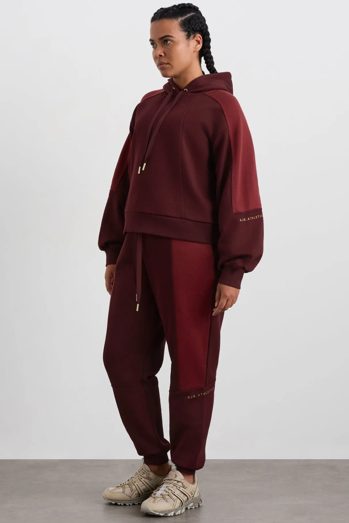 boxy_cropped_hoodie__6.webp Fashion Aje ATHLETICA Boxy Cropped Hoodie 405 Burgundy Red Currant