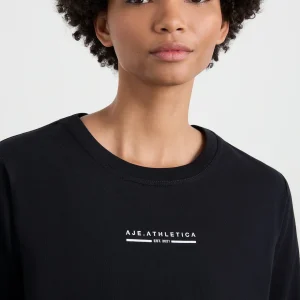 Hot Aje ATHLETICA Boyfriend Long Sleeve Tee 127 Black