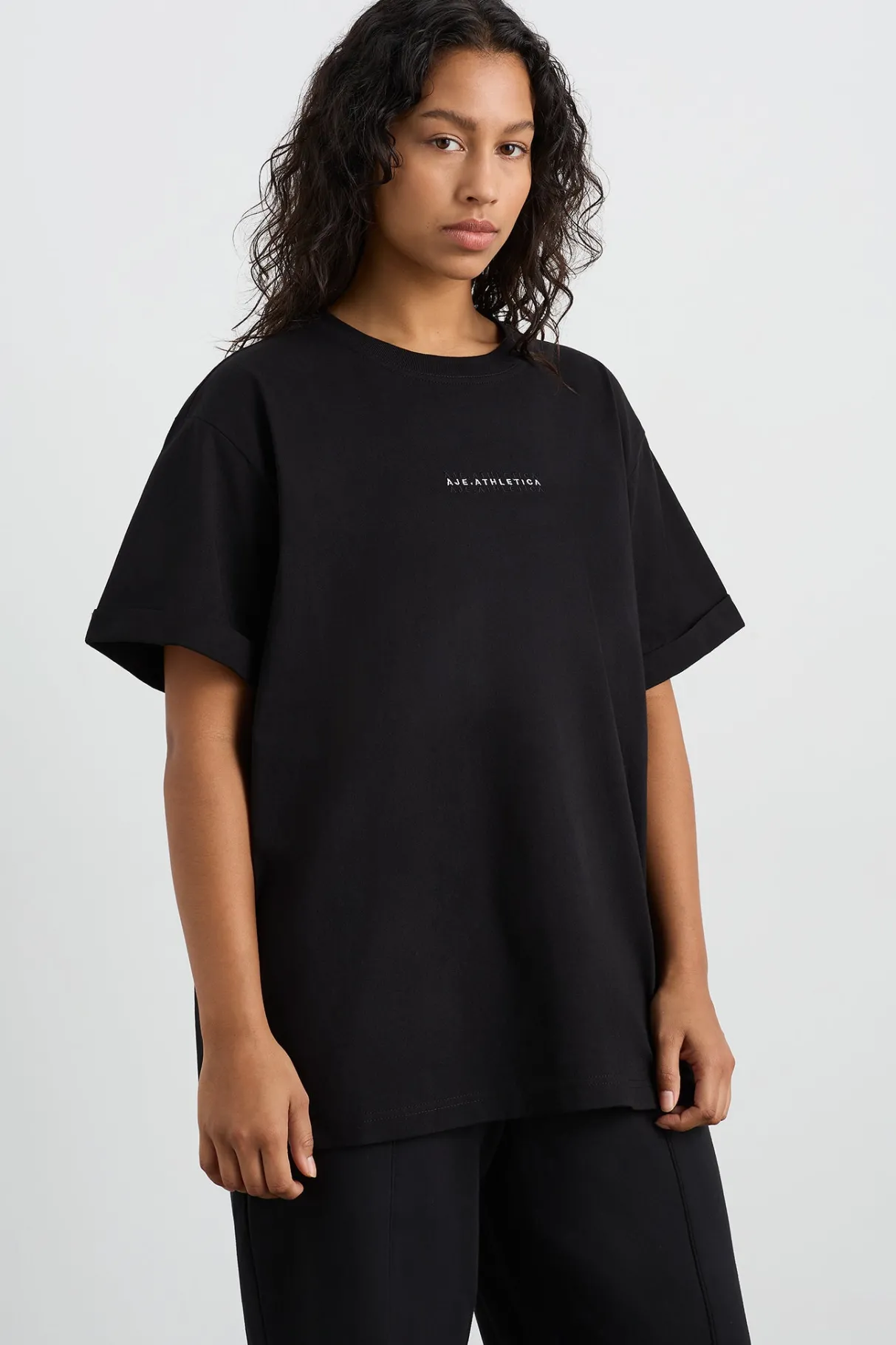 boyfriend_tee__5.webp Clearance Aje ATHLETICA Boyfriend Tee 102 Black