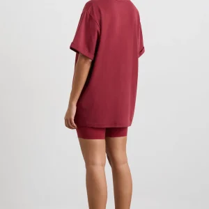 Outlet Aje ATHLETICA Boyfriend T-Shirt 120 Plum Red
