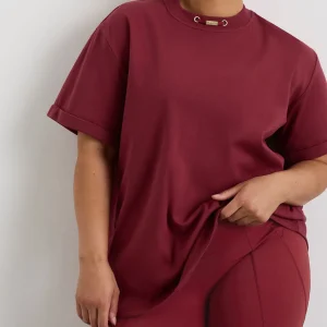 Outlet Aje ATHLETICA Boyfriend T-Shirt 120 Plum Red