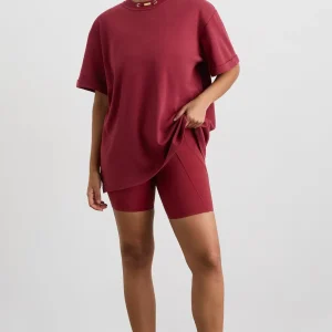 Outlet Aje ATHLETICA Boyfriend T-Shirt 120 Plum Red