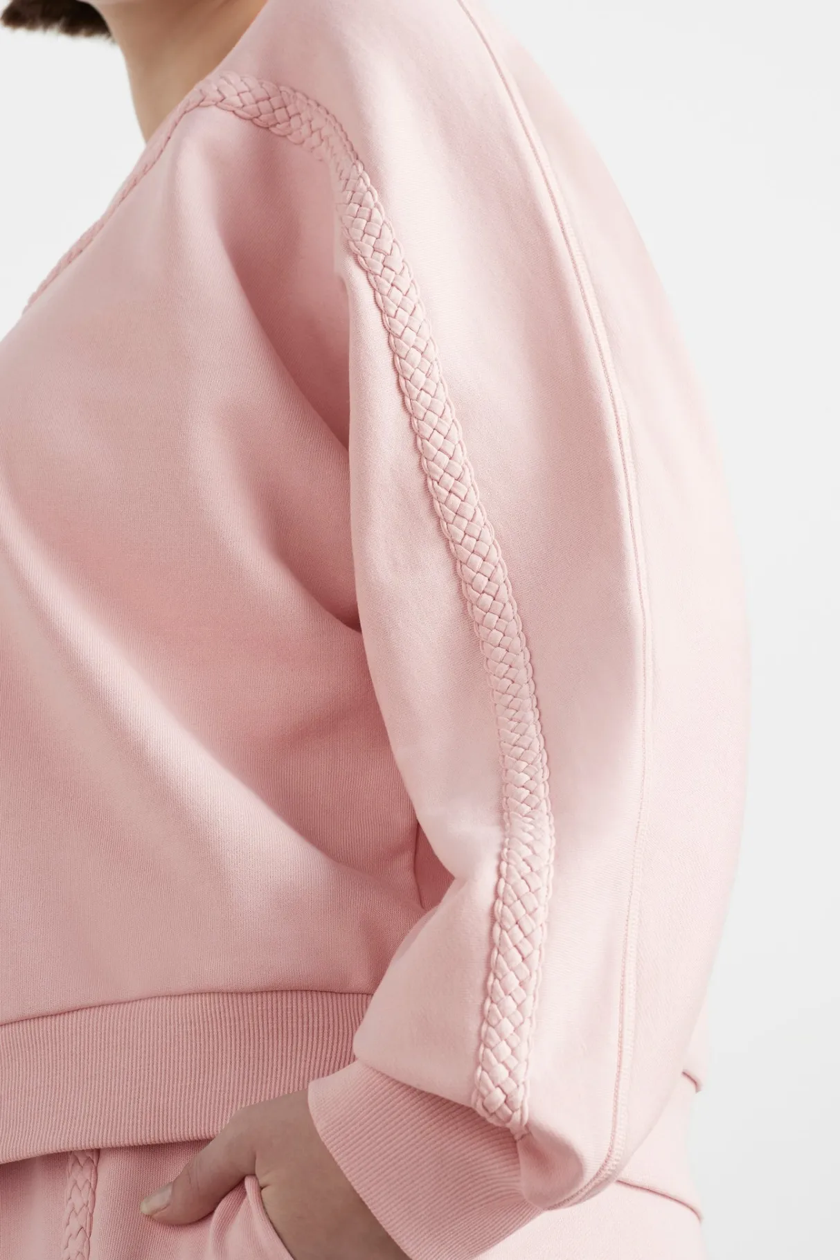 braided_crew_jumper__12.webp Best Aje ATHLETICA Braided Crew Jumper 401 Blush