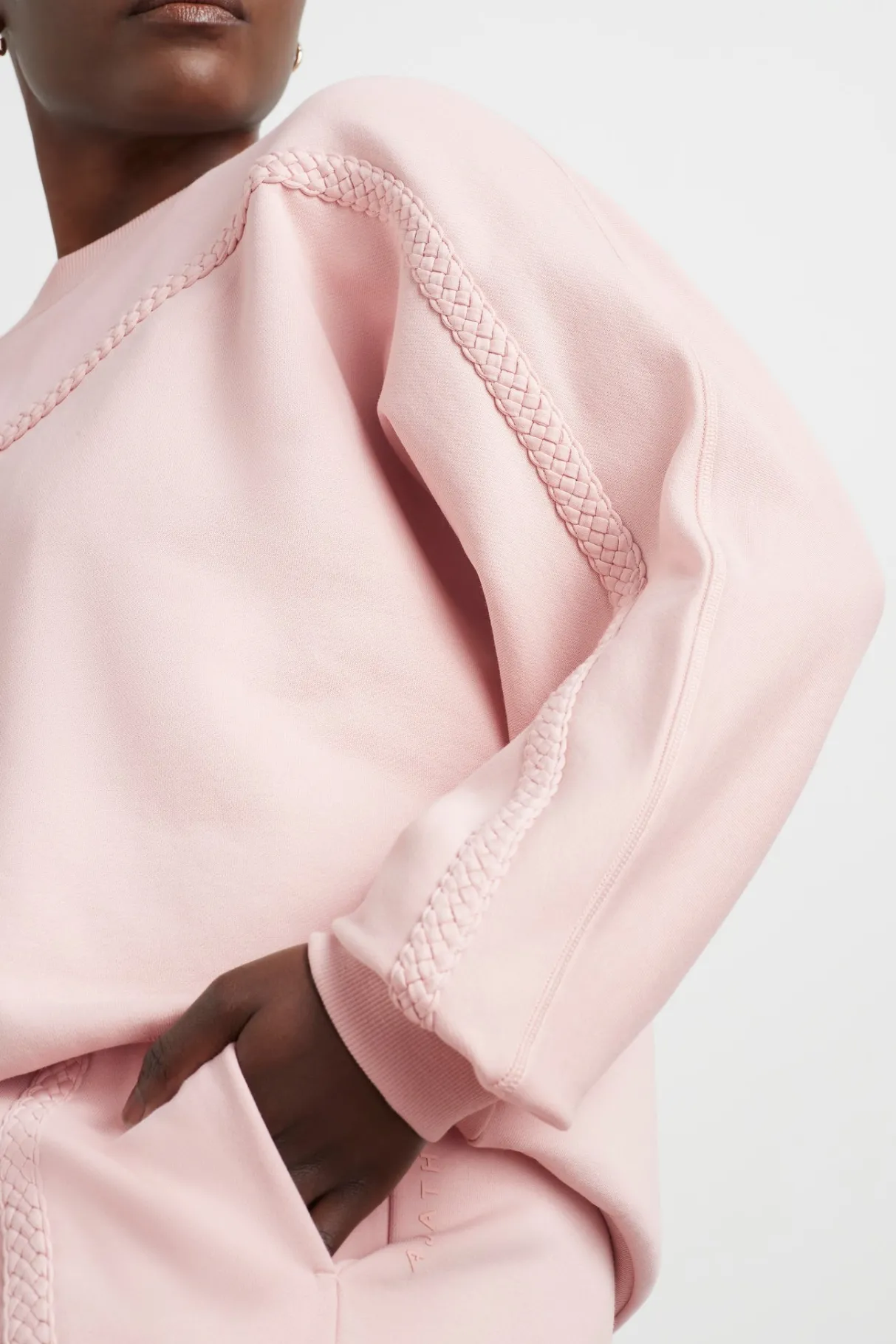 braided_crew_jumper__8.webp Best Aje ATHLETICA Braided Crew Jumper 401 Blush