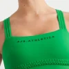 Best Sale Aje ATHLETICA Braided Hem Sports Bra 324 Vivid Green