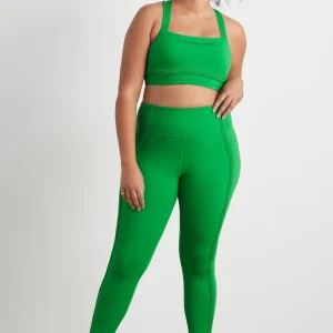 Best Sale Aje ATHLETICA Braided Hem Sports Bra 324 Vivid Green