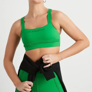 Best Sale Aje ATHLETICA Braided Hem Sports Bra 324 Vivid Green