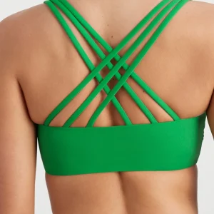 Best Sale Aje ATHLETICA Braided Hem Sports Bra 324 Vivid Green