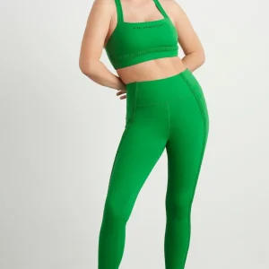 Best Sale Aje ATHLETICA Braided Hem Sports Bra 324 Vivid Green