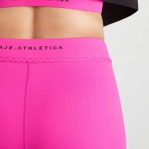 Discount Aje ATHLETICA Braided Shorts 630 Bright Fuchsia