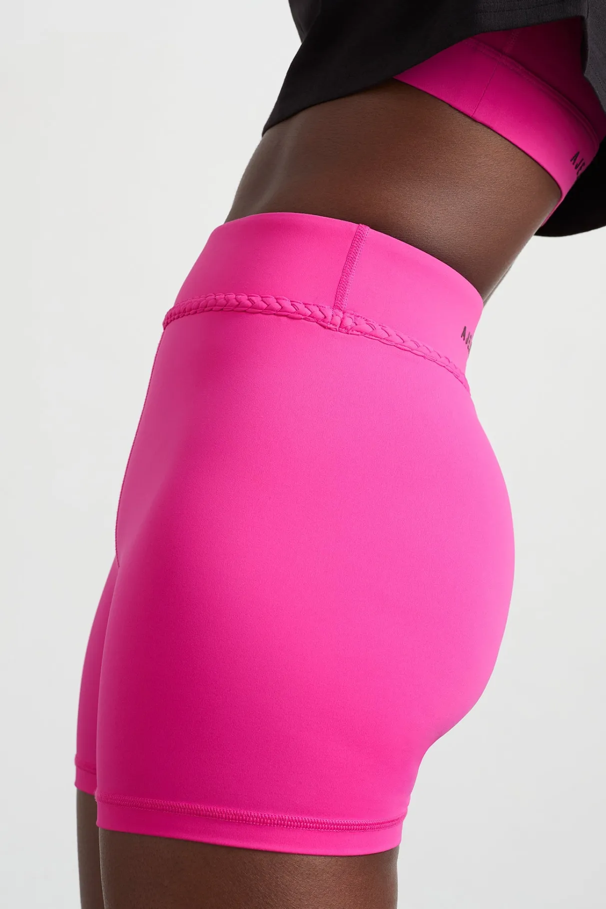 braided_shorts__3-1.webp Discount Aje ATHLETICA Braided Shorts 630 Bright Fuchsia