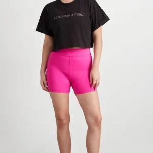 Discount Aje ATHLETICA Braided Shorts 630 Bright Fuchsia