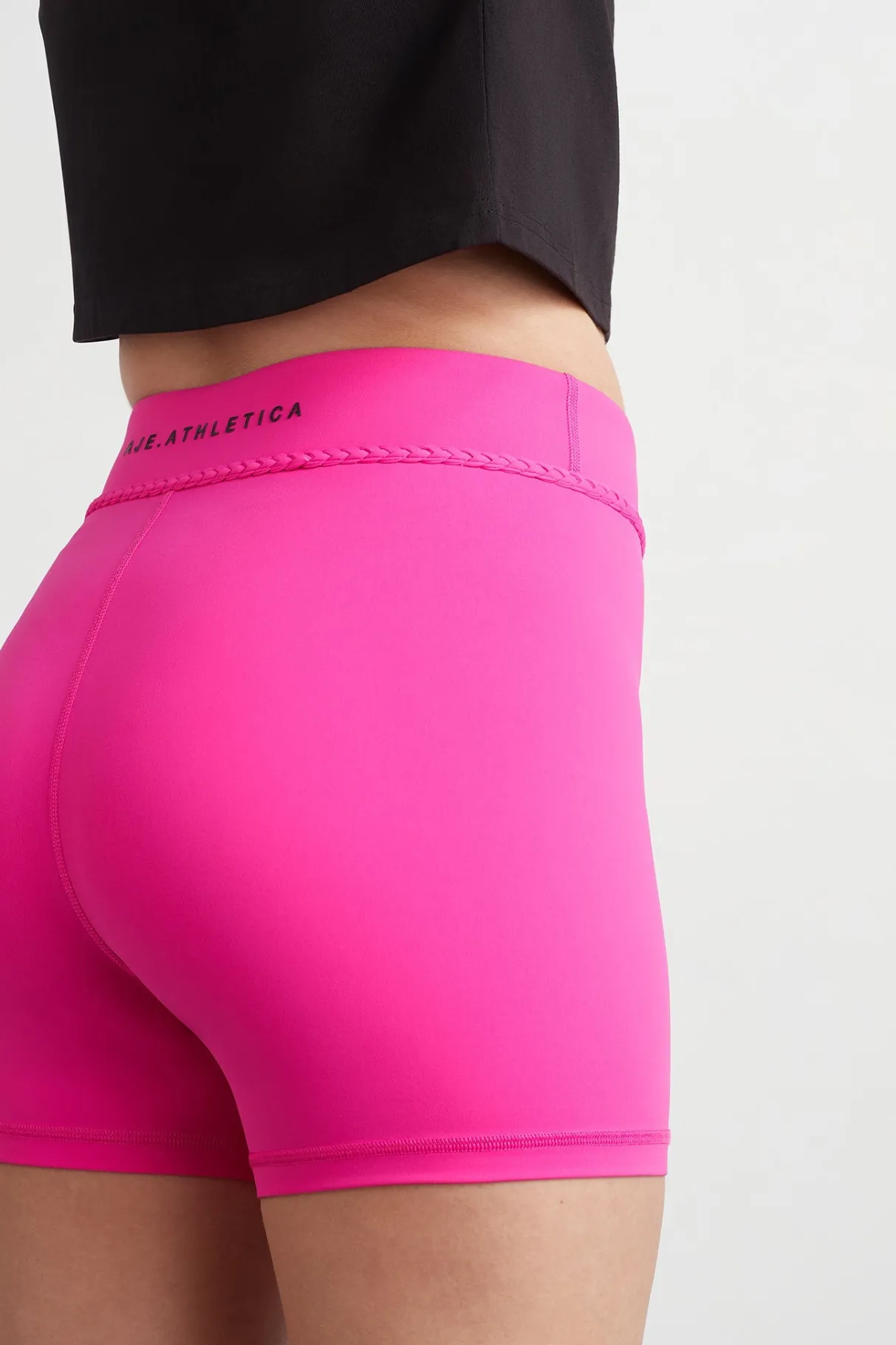 braided_shorts__9-1.webp Discount Aje ATHLETICA Braided Shorts 630 Bright Fuchsia