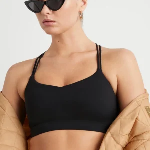Cheap Aje ATHLETICA Braided Strappy Sports Bra 334 Black/White