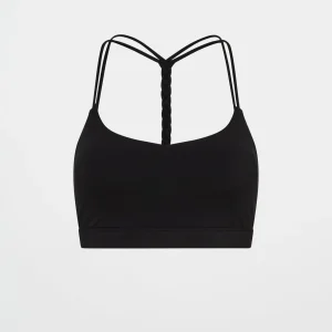 Cheap Aje ATHLETICA Braided Strappy Sports Bra 334 Black/White