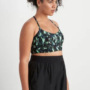 Cheap Aje ATHLETICA Braided Strappy Sports Bra 334 Green Painted Freeform