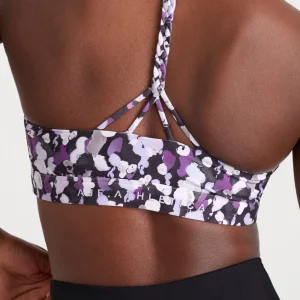 Sale Aje ATHLETICA Braided Strappy Sports Bra 334 Lavender Painted Freeform