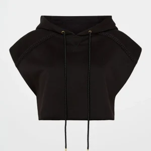 Best Aje ATHLETICA Braided Terry Crop Hoodie 402 Black