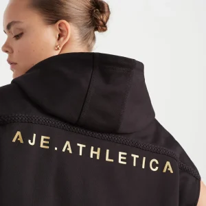 Best Aje ATHLETICA Braided Terry Crop Hoodie 402 Black