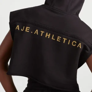 Best Aje ATHLETICA Braided Terry Crop Hoodie 402 Black