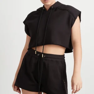 Best Aje ATHLETICA Braided Terry Crop Hoodie 402 Black