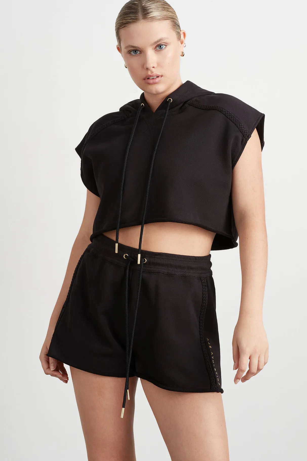 braided_terry_crop_hoodie__7.webp Best Aje ATHLETICA Braided Terry Crop Hoodie 402 Black