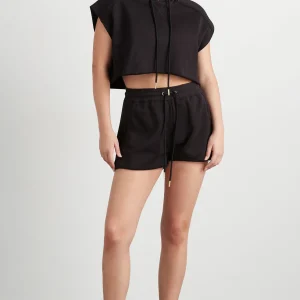 Best Aje ATHLETICA Braided Terry Crop Hoodie 402 Black