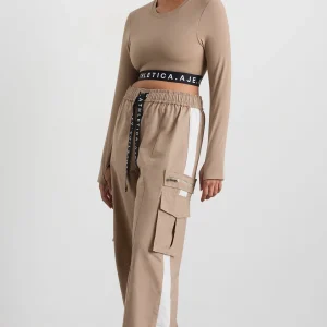 Sale Aje ATHLETICA Cargo Pants 512 Dune/Ivory