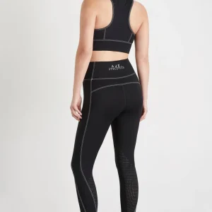 New Aje ATHLETICA Classic Laser Cut Full Length Legging 202 Black/White