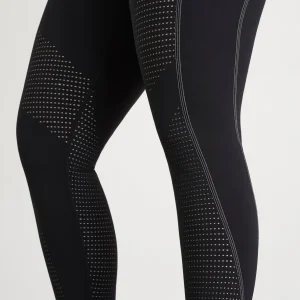 New Aje ATHLETICA Classic Laser Cut Full Length Legging 202 Black/White