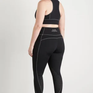 New Aje ATHLETICA Classic Laser Cut Full Length Legging 202 Black/White