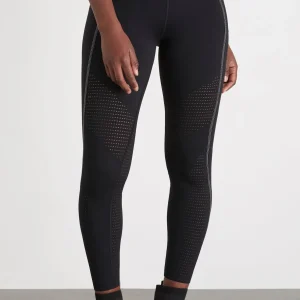New Aje ATHLETICA Classic Laser Cut Full Length Legging 202 Black/White