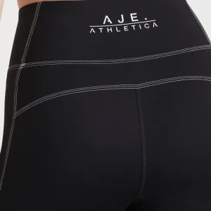 New Aje ATHLETICA Classic Laser Cut Full Length Legging 202 Black/White