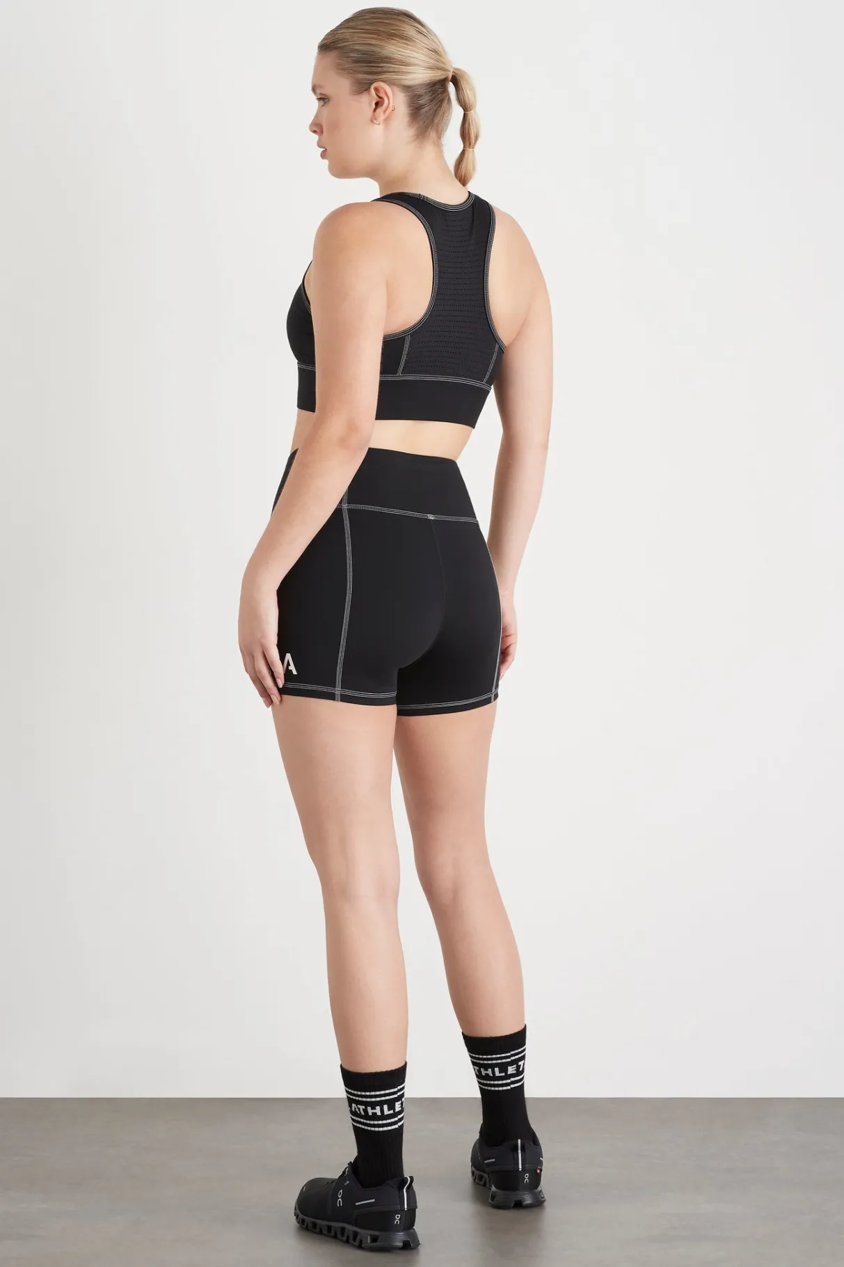 classic_logo_short_bike_shorts__10.webp New Aje ATHLETICA Classic Logo Short Bike Shorts 605 Black/White