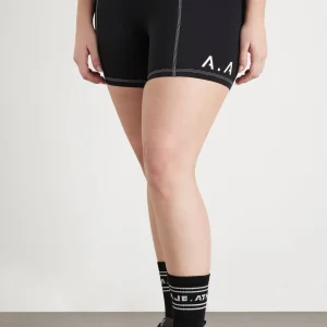 New Aje ATHLETICA Classic Logo Short Bike Shorts 605 Black/White