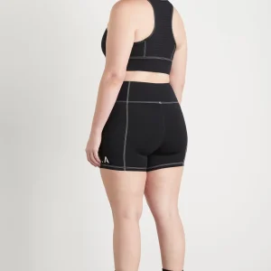 New Aje ATHLETICA Classic Logo Short Bike Shorts 605 Black/White