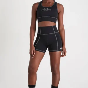 New Aje ATHLETICA Classic Logo Short Bike Shorts 605 Black/White