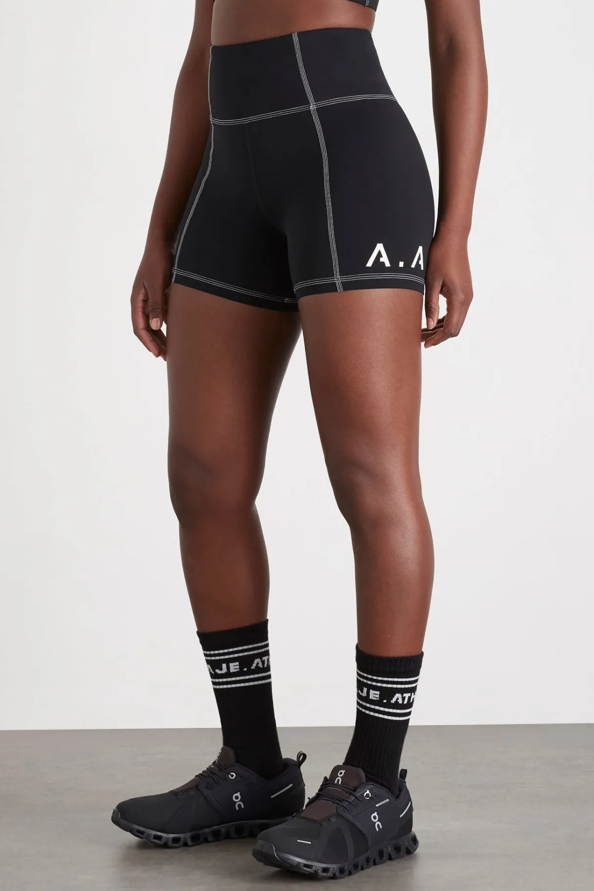 classic_logo_short_bike_shorts__3.webp New Aje ATHLETICA Classic Logo Short Bike Shorts 605 Black/White