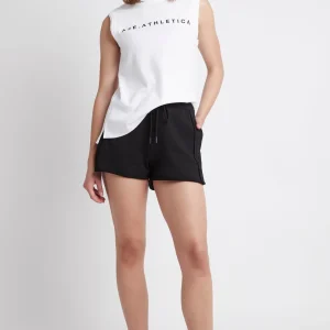Fashion Aje ATHLETICA Classic Logo Split Back Tank 111 White/Black