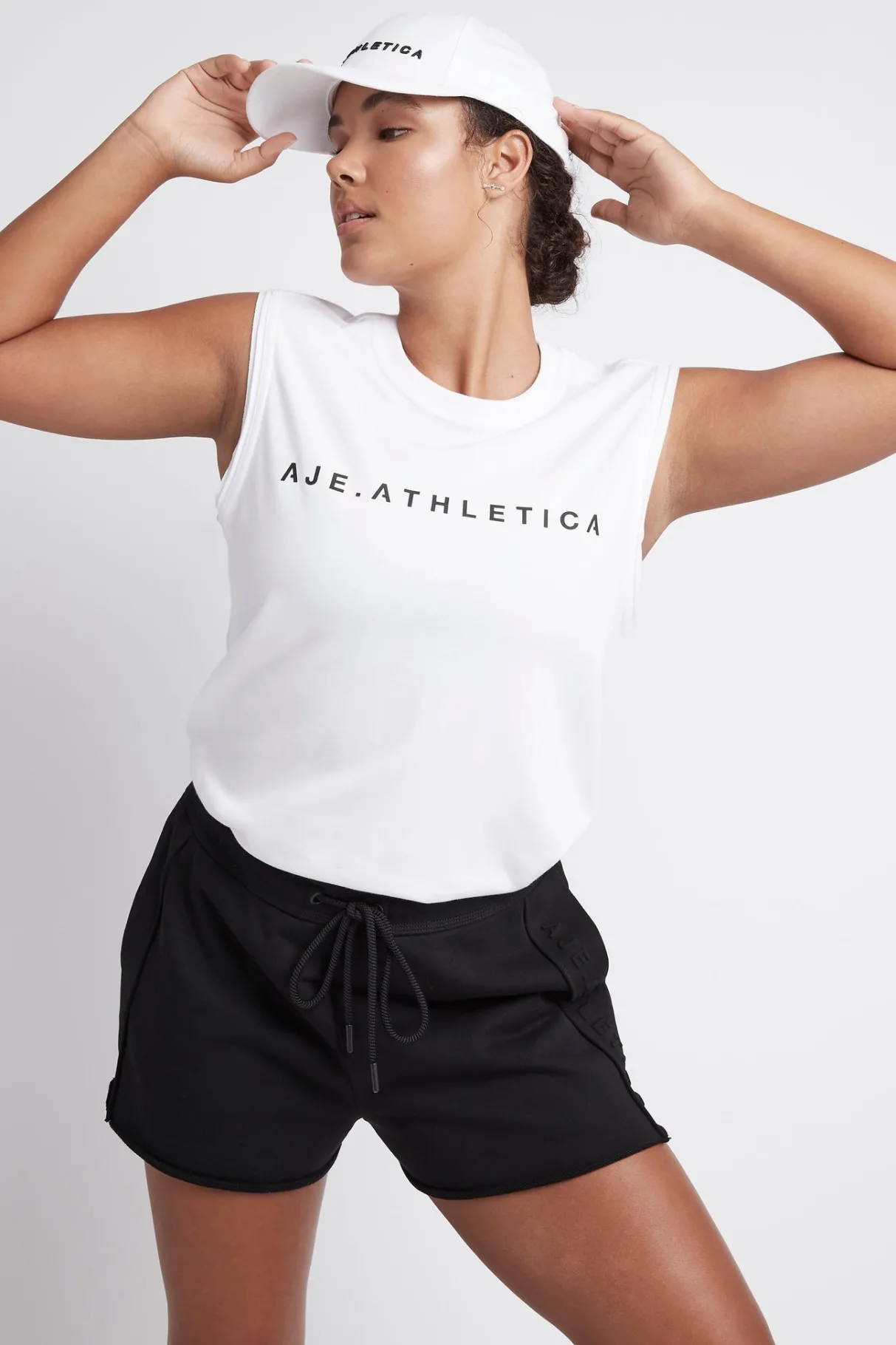 classic_logo_split_back_tank__6.webp Fashion Aje ATHLETICA Classic Logo Split Back Tank 111 White/Black