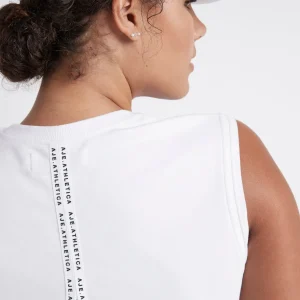 Fashion Aje ATHLETICA Classic Logo Split Back Tank 111 White/Black