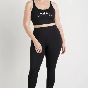 Shop Aje ATHLETICA Classic Logo Sports Bra 303 Black/White