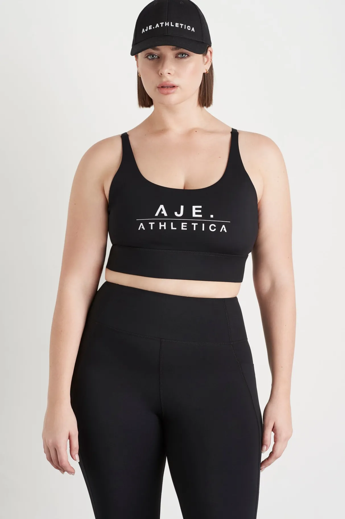 classic_logo_sports_bra__13.webp Shop Aje ATHLETICA Classic Logo Sports Bra 303 Black/White